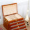 Vintage Solid Wood Jewelry Storage Box Metal Pull Ring Five-Layer Drawer Necklace Ring Earring Solid Wood Storage Box 2