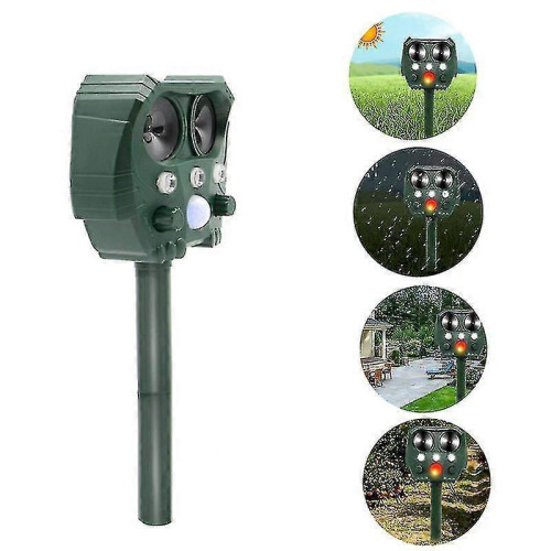 Ultrasonic Animal Repellent Solar Powered Waterproof Animal Repeller 1