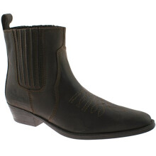 Wrangler Mens Leather Cowboy Boots Size UK 7-12 TEX MID Dark Brown WM122981K-UK 8 (EU 42)