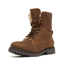 Wrangler Aviator Mens Tan Leather Lace Up Boot - Size 7 UK - Brown