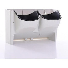 Vertical hanging wall planter for indoor or outdoor, balcony, terrace white
