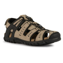 Geox Men's Uomo Strada C Sandal Sports, Lt Taupe, 11 UK