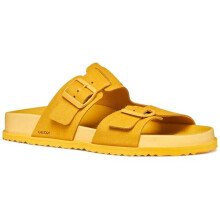 Geox Men's U PARNAIBA A Sandal, Yellow, 39 EU