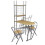 VidaXL vidaXL Foldable Breakfast Bar Set with 2 Chairs 1