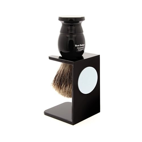 Edwin Jagger English Shaving Brush Best Badger Medium - Ebony 1