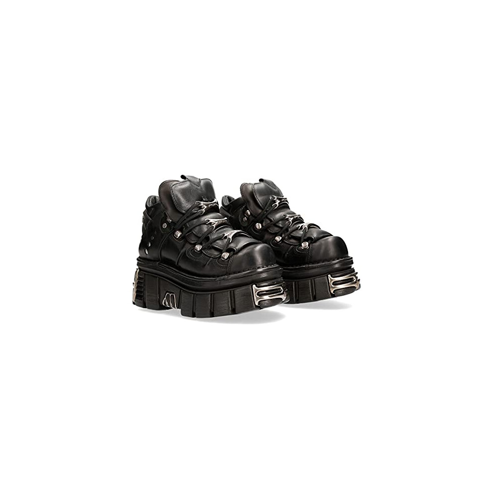 New Rock Stylish Lace-Up Boots - Female - Lace-Up Boots - Black - 10 Uk - Shoes - Image 3