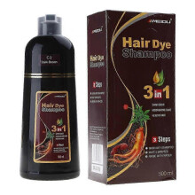 (Black) (Dark brown) Hair Color Shampoo Hair Dye Shampoo Colors Hair in Minutes for Women and Men