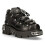 New Rock New Rock 110-S1 Black Leather Spiked Ankle Boots 8 1