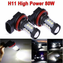 Pack of 2 H11 H8 LED Fog Light Bulbs White Bright Light DRL Lamps Daytime Running Lights High Power