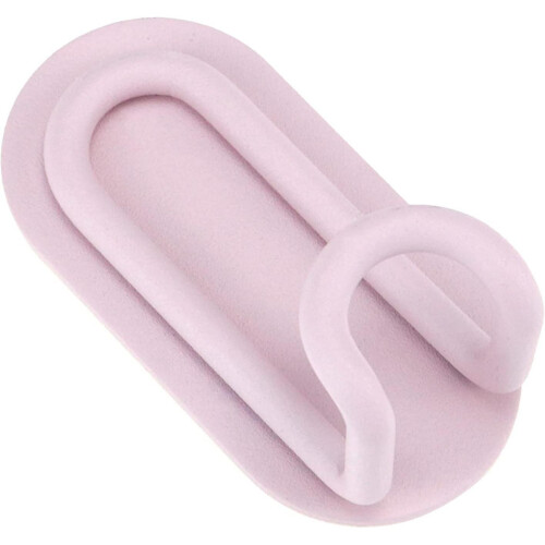 Pack of 4 Adhesive Decorative Wall Hooks Pink 2