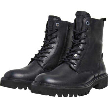 Pepe Jeans Men's Durham Combat Boots, Black (Black), 6