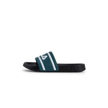 FILA Men's Morro Slide Sandal, Chesapeake Bay-Black, 46 EU