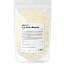 Vilgain Dried Egg Whites Powder - High Protein, Zero Fat Sugar Cholesterol - for Baking, Smoothies, Cooking - 500g, Pasteurised, Unflavoured - Keto &