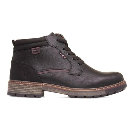 Relife Jayden Mens Black Ankle Boot - Size 6 - Black 1