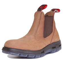 Red Back Ubch Mens Leather Matt Taupe Ankle Boots (8.5 UK, Taupe)