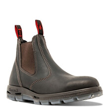 Redback USBOK Chelsea Boots Claret Brown with Steel Toe Cap from Australia (UK size 10.5)