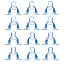 MAM Teat Set, Size 0 from 0+ Months - Extra Slow, Pack of 12