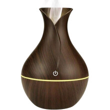 Humidifier 130ml Car Mini Portable Humidifier USB Wood Grain Ultrasonic Cool Mist Humidifier with 7