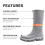 Grundéns Deck-Boss Fishing Boots Grey Size: 8 UK 5