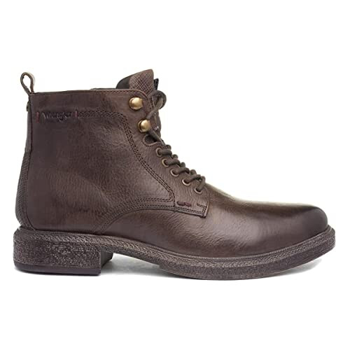 Wrangler Custom Mens Brown Leather Boot - Size 8 UK - Brown 2