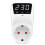 LED Display Voltage Protector Socket AC 230V Adjustable 16A Power Protector Socket with Automatic Reset Function EU Plug 1
