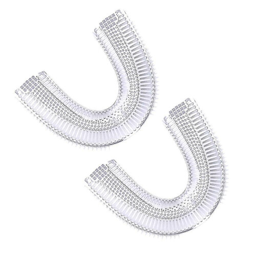 2pcs U-shaped Toothbrush Tools Electric Automatic Toothbrush Heads Accessories 2