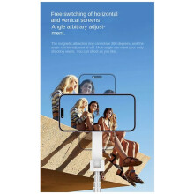 Magnetic Mobile Phone Selfie Stick, Shootings Aid, Aluminum Alloy Live Broadcast Tripod Black