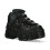 New Rock New Rock WALL106-S12 Unisex Black Leather Platform Gothic Boots 40 4