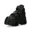 New Rock New Rock WALL285-S2 Unisex Black Leather Platform Goth Boots 45 5