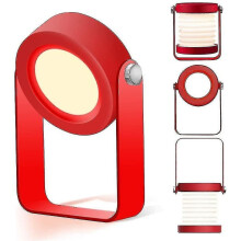 Table lamp LED bedside lamp night light lantern retro touch dimming foldable portable lantern L