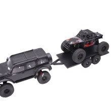 RC Crawler Utility Trailer with Hitch for 1/18 RC Crawler Car TRX4M Upgrade Parts