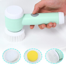 Electric Spin Scrubber Rechargeable Cleaning Tool, Electric Cleaning Brush with 3 Brush Heads, Elect