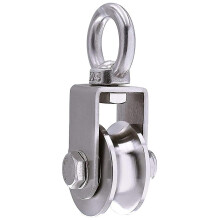 Lifting Pulley 500kg with 2 Bearings, Pulley for Cable, 48mm Pulley Stainless Steel 304