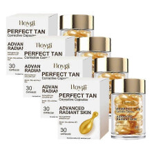 (4PCS) 1-5x Portable Tanning Capsule Accelerate Natural Bronze Tan Moisturizing & Soothing Even Skin Tone Sunless Self-Tanning Serum