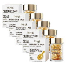 (5PCS) 1-5x Portable Tanning Capsule Accelerate Natural Bronze Tan Moisturizing & Soothing Even Skin Tone Sunless Self-Tanning Serum