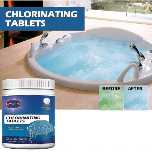 Jaysuing Pool Effervescent Tablets, Multi-Purpose Fast Dissolving Cleaner for Swimming Pool 1