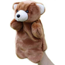 (Brown) 2025 Animal Hand Puppet, Plush Bear Hand Puppet for Kids Toddler, Cute Animals Plush Toys(Brown)