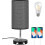 Table Lamp Bedside Lamp with E27 6W Bulb Touch Control 2 Fast Charging USB Ports Gift 1