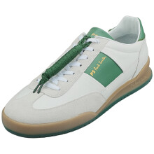 (10) Paul Smith Dover Mens Casual Trainers in White Green