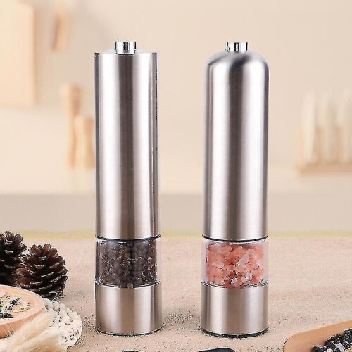 Electric automatic salt and pepper grinders herb spice grain grinder grinder home kitchen tools soli 1