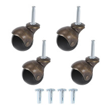 Set of 2 inch ball casters with socket casters, retro antique furniture swivel casters
