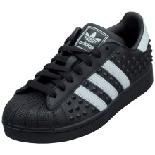 (42) adidas SUPERSTAR II Fashion Trainers f?r Damen in Schwarz Wei?
