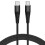 Savio CL-160 USB cable 2 m USB 2.0 USB C - USB C Black 1