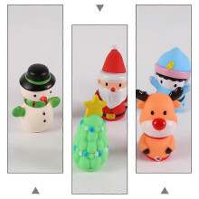 5pcs Cartoon Christmas Model Finger Puppets Creative Children Finger Puppet Toys