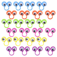 Plastic Eye Finger Puppets Eye Rings for Kids Toy 72Pcs Assorted Color