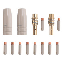 14Pcs 15AK Coating Protection Nozzle Non-Stick Welding Slag European Airless Gas Protection Machine Protective Sleeve