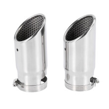 2 pieces suitable for C180 car exhaust muffler tip stainless steel pipe chrome plated modified car r