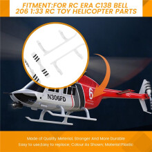 RC Toy Helicopter Upgrade C138 Undercarriage & Tail Rotor Kit for RC ERA C138 Bell 206 1:33 RC Toy Helicopter Parts