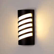 Outdoor/Indoor Wall Light, Modern 12w LED Outdoor Wall Light Waterproof IP65 1200lm 3000k Warm White