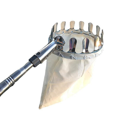 Outdoor Fruit Pickesr, Apple Orange Peach Pear Practical Garden Picking Tool Bag(2pcs,silver) 1